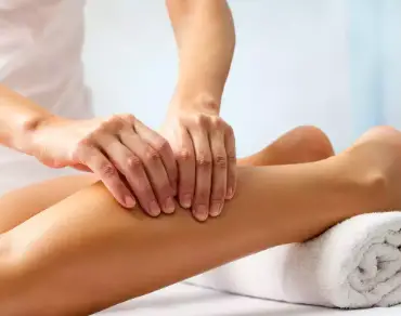How can massage help ease leg and thigh pain